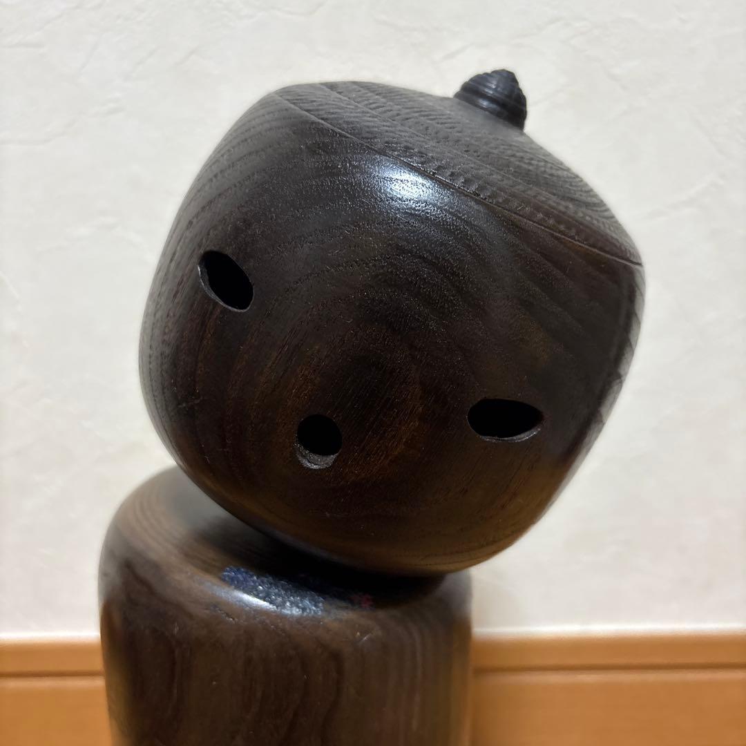 創作こけし　片瀬快平作品　「皆んな来い」KokeshiDoll