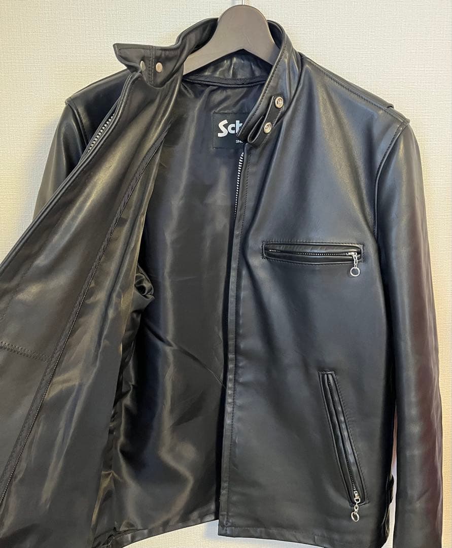 【美品】SCHOTT 641 牛革　40サイズ　アメリカ製