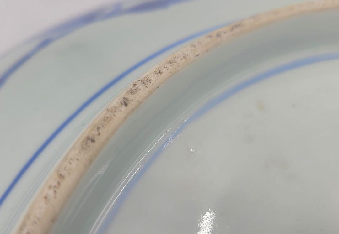 伊万里焼　染付　獅子に牡丹の図　大鉢　大明成化年製　時代物　古伊万里　美術品