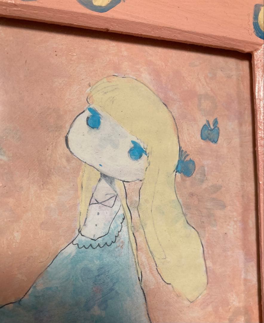 ob 「花柄」 kaikaikiki カイカイキキ ドローイング オリジナル額付