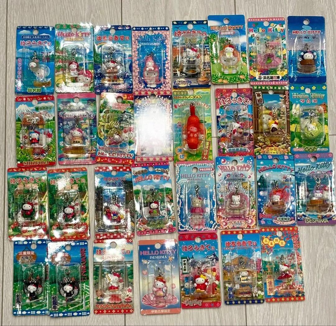 ご当地キティ　根付け・ファスナーマスコット・ストラップ　119個