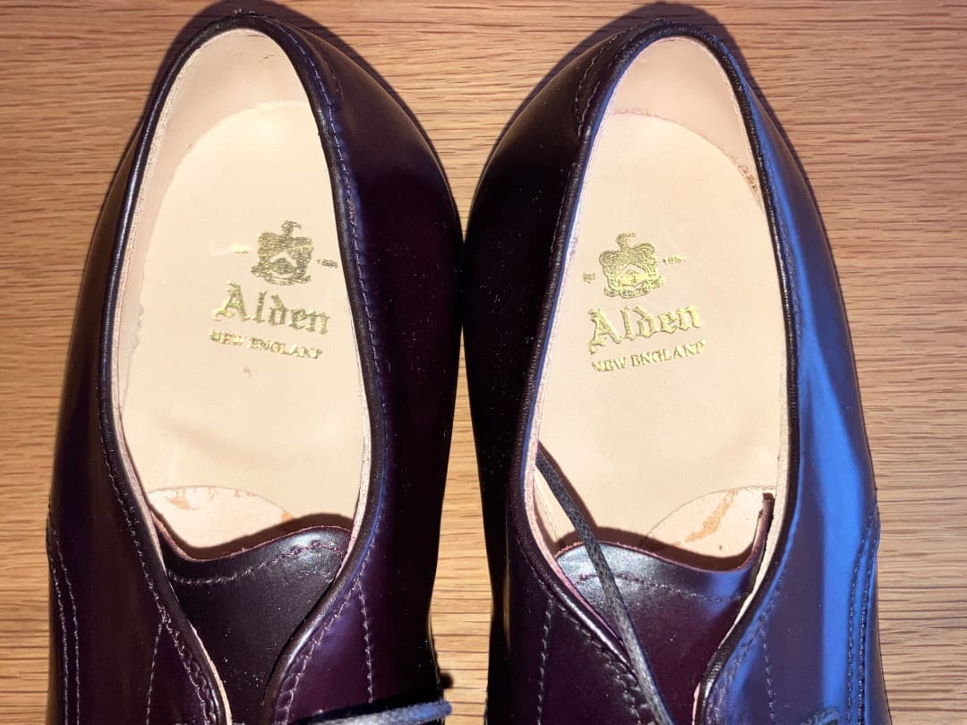 未使用 ALDEN 54321 US9.5D オールデン Vチップ コードバン