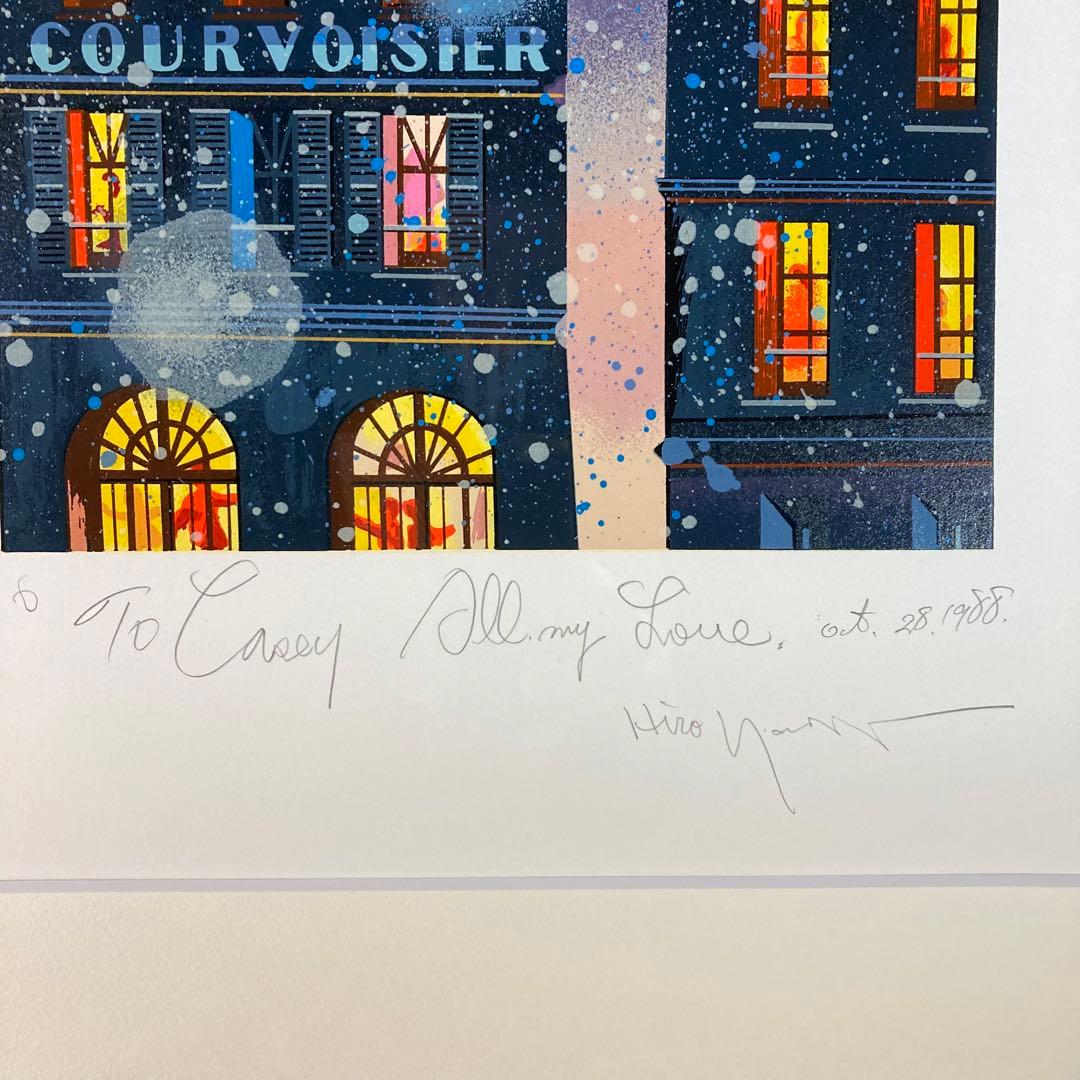 【真作】ヒロ・ヤマガタ シルクスクリーン 直筆イラスト・サイン入り 版画 絵画