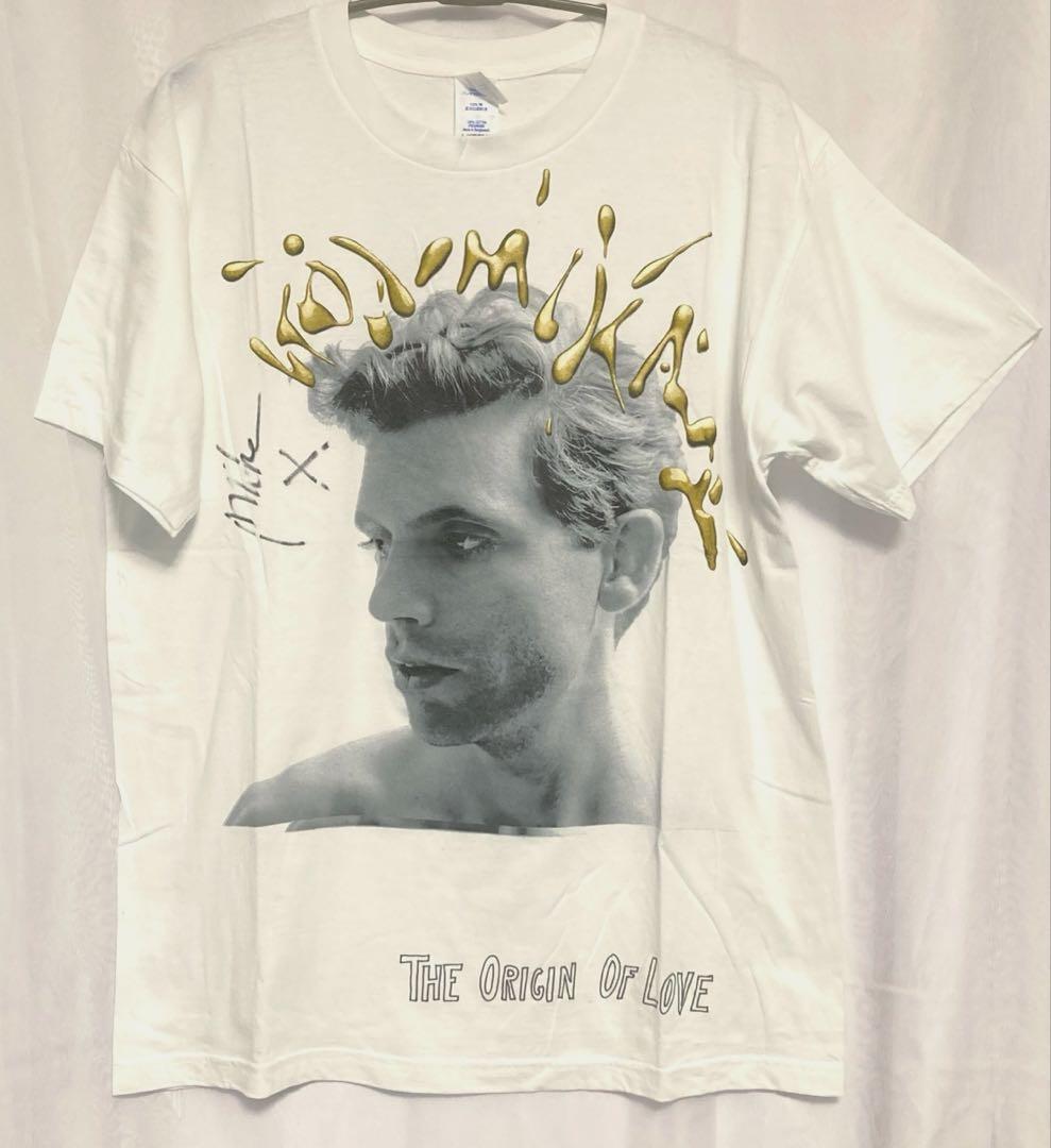 貴重 MIKA 直筆サイン入り 2013 ツアーTシャツ　白／L