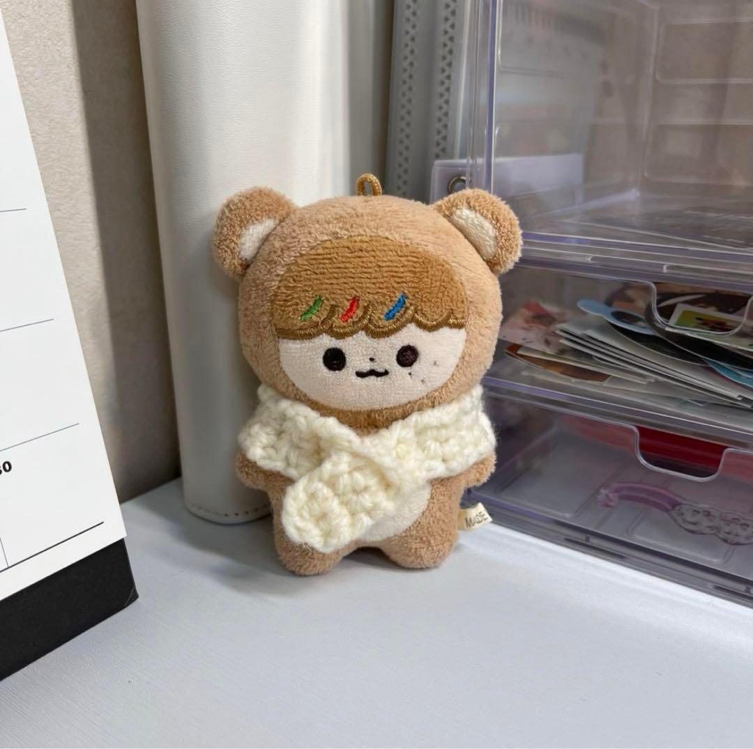 ぬい服 10cm ハンドメイド 毛糸 マフラー