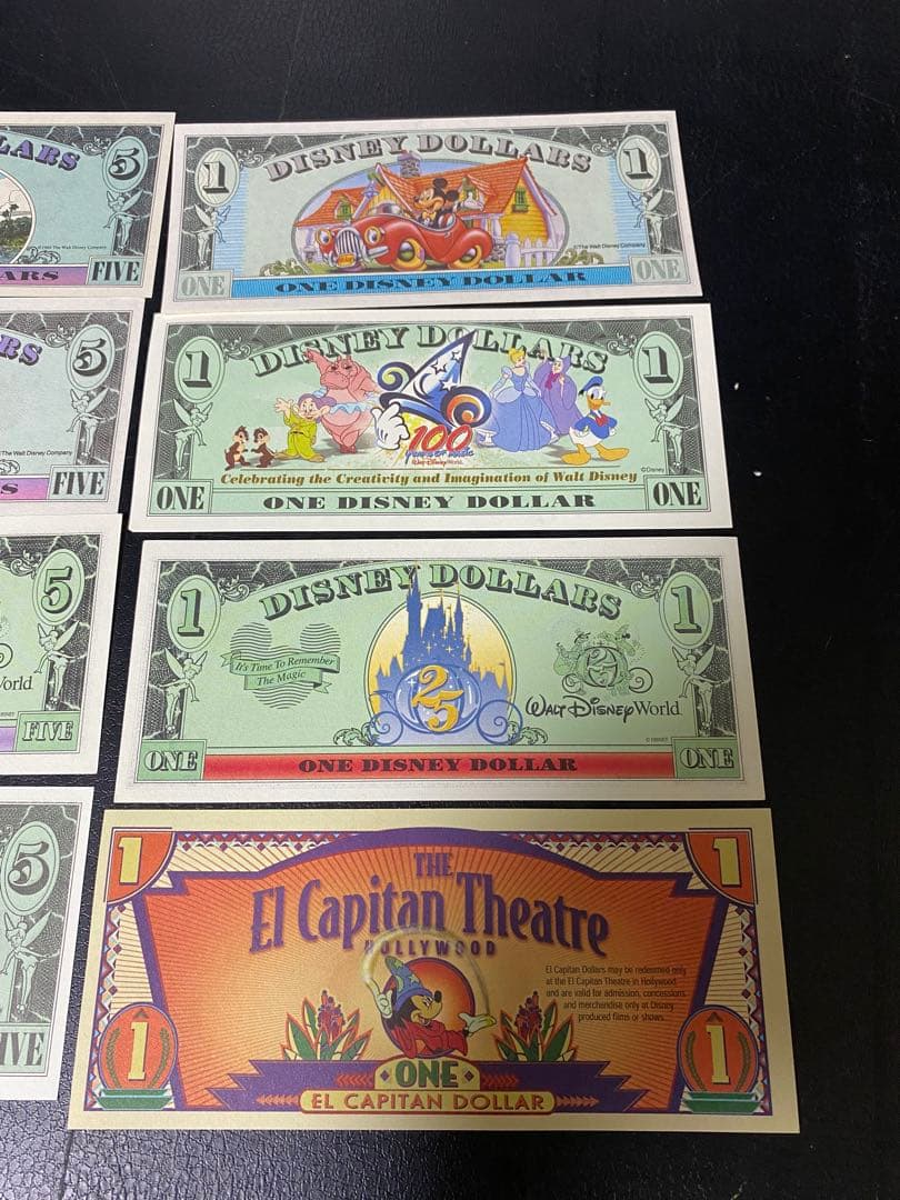 ディズニードル コレクション 10ドル 5ドル 1ドル