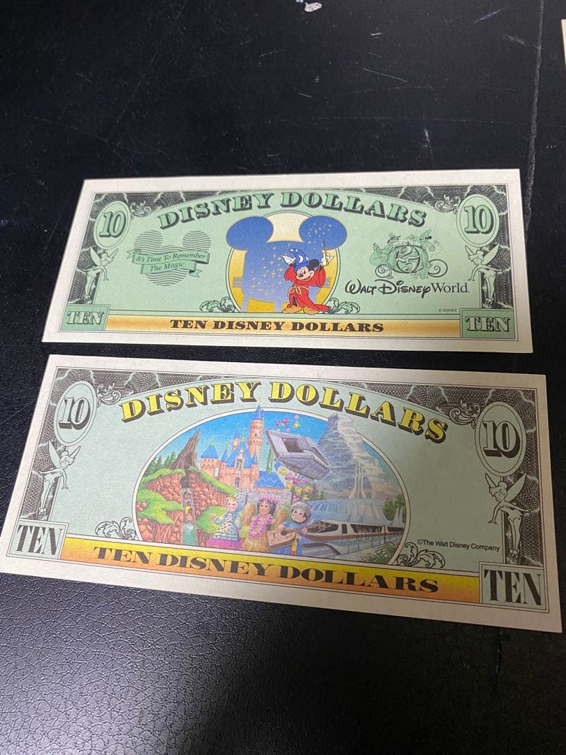 ディズニードル コレクション 10ドル 5ドル 1ドル