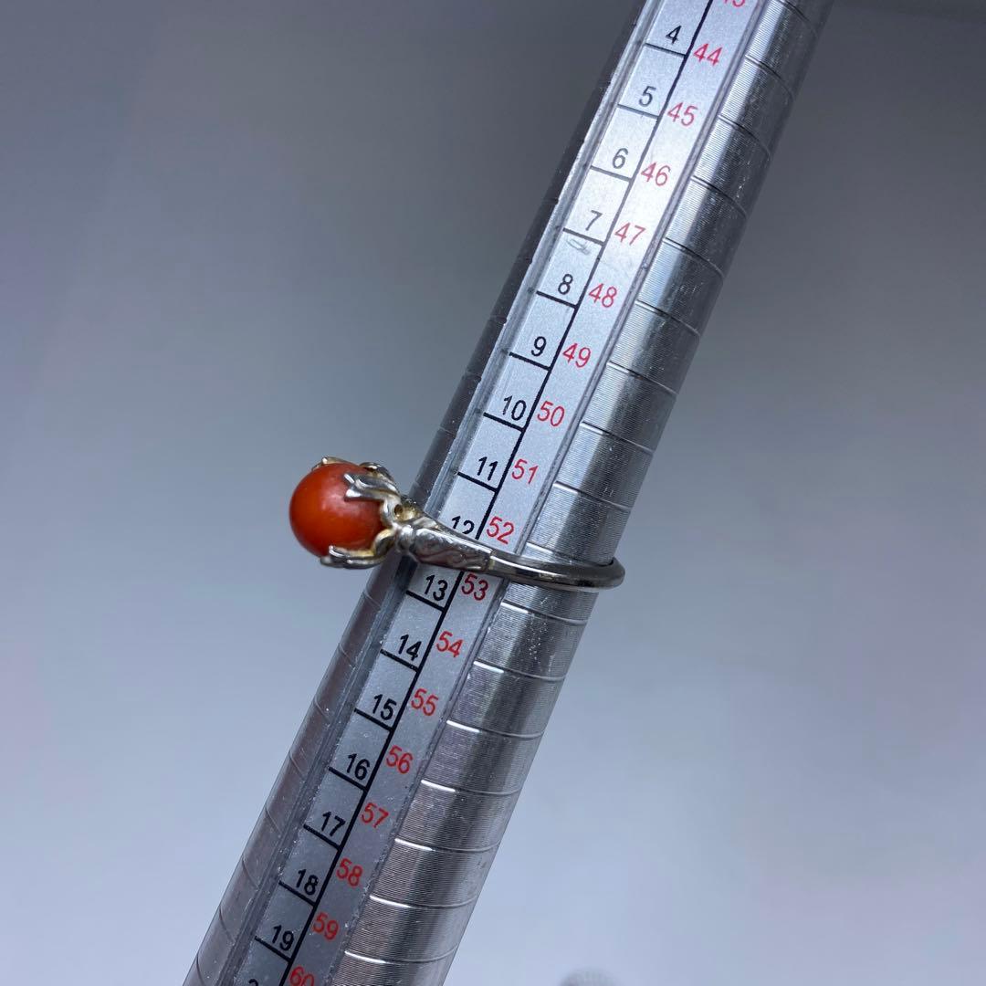 本赤珊瑚　丸玉、大玉アクセサリー、指輪　83g 東Y7-0217☆2Fトヒサ