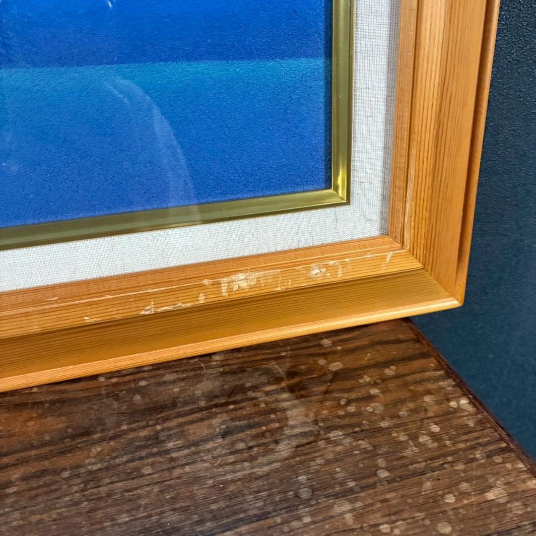 松浦敬文「水辺の城」キャンバスに油彩 共シール 直筆サイン入り 飛翔会会員