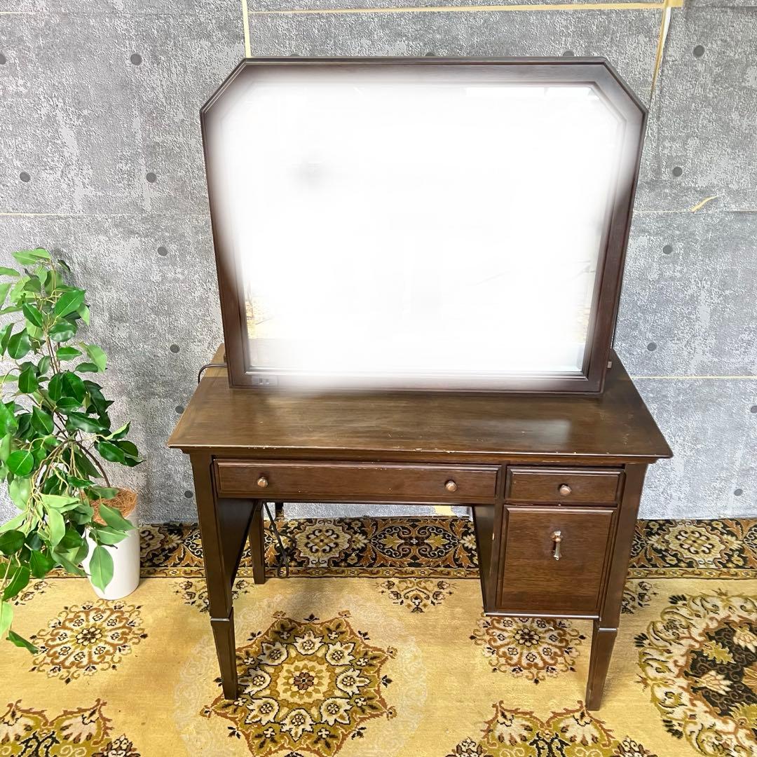 ꧁マルニ木工 maruni꧂ドレッサー&チェアセット 鏡 化粧台 ミラー メイク