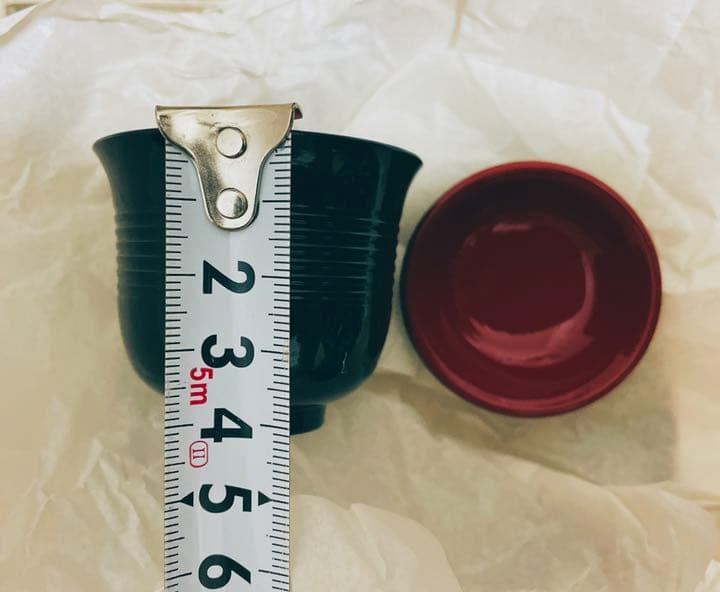 【新品未使用】漆塗り、5客セットの小吸物椀