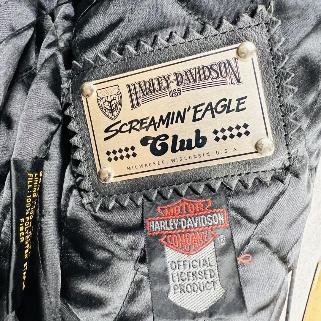 ハーレー シングルライダース ブラック 本革 オフィシャル レザージャケット