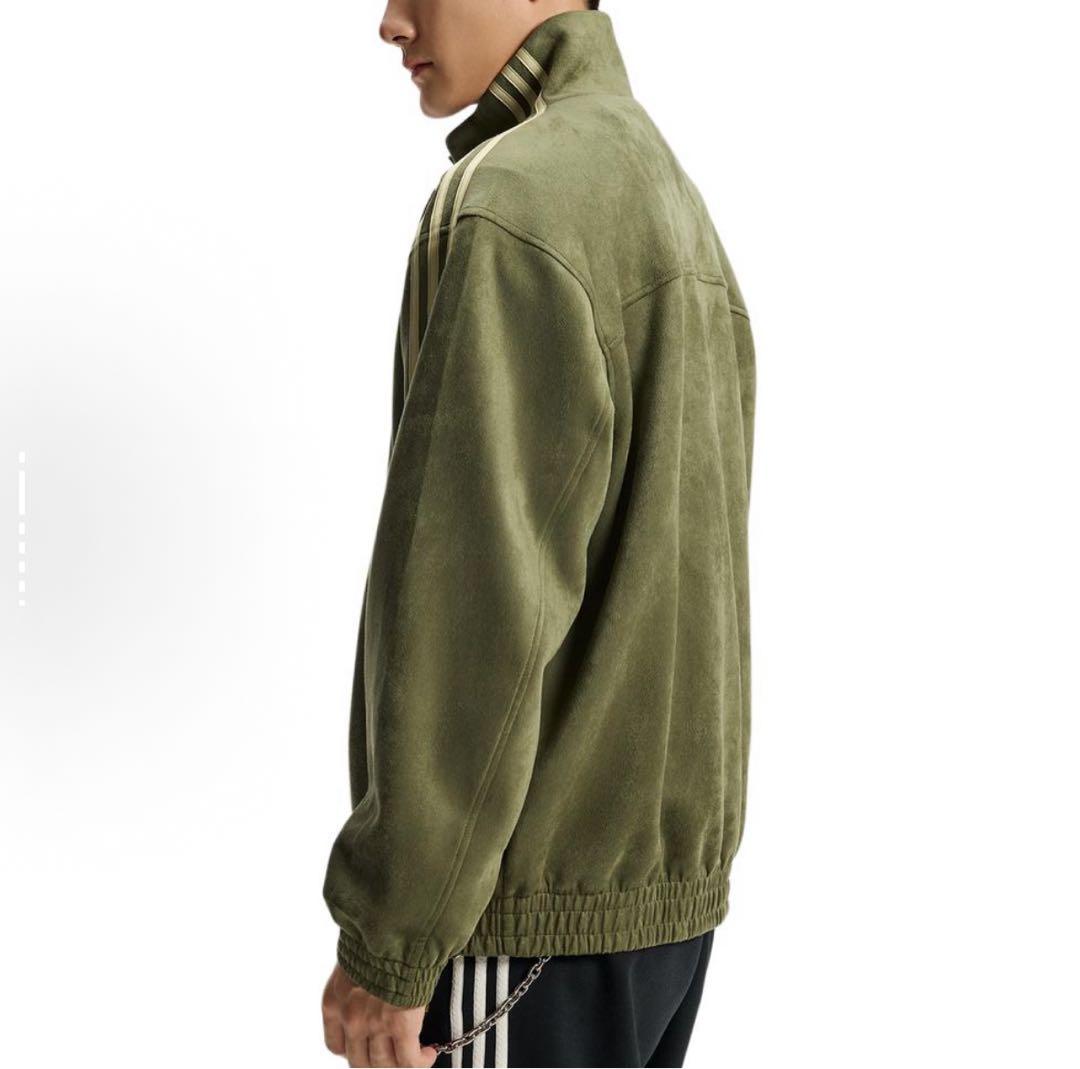 海外限定S Adidas チャイナトラックジャケット グリーン　KT3847