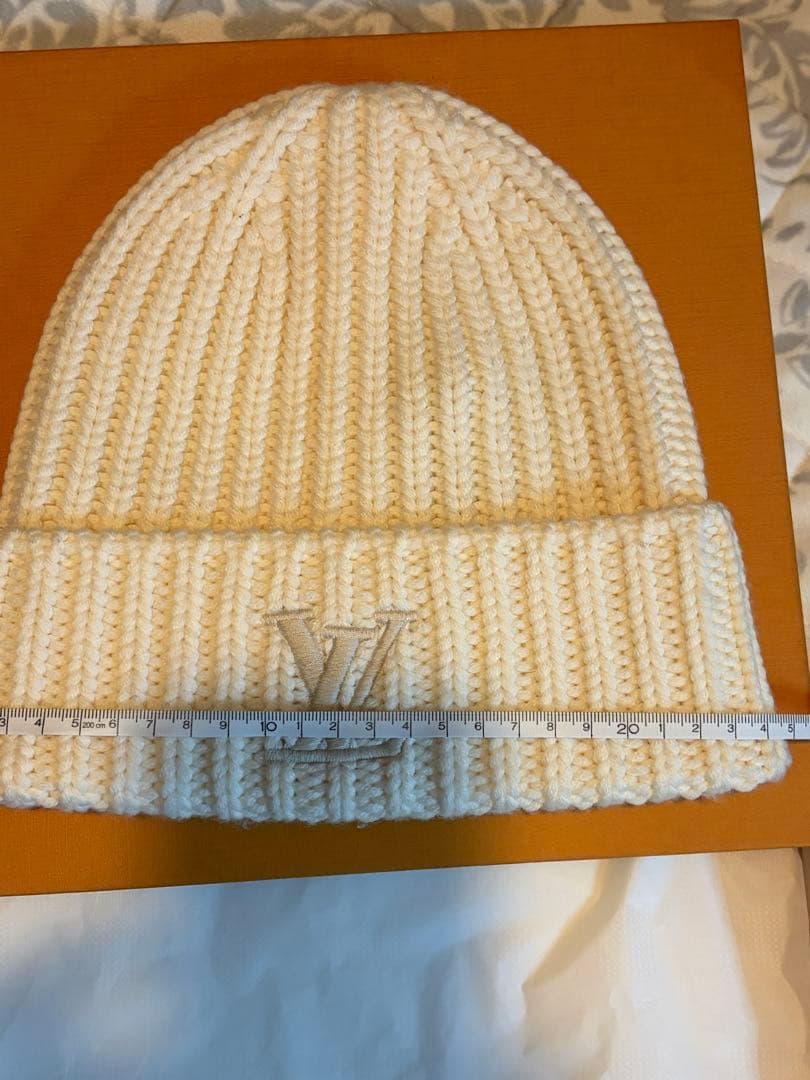 ルイ・ヴィトン ホワイトニット帽