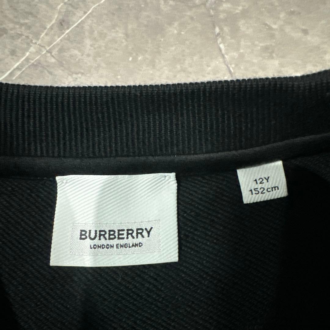 BURBERRY ブラック トレーナー 12Y 152