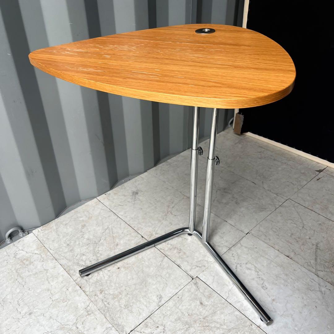 取付無料！アクタス テクタ K22 オーク材北欧モダン風昇降式サイドテーブル✨