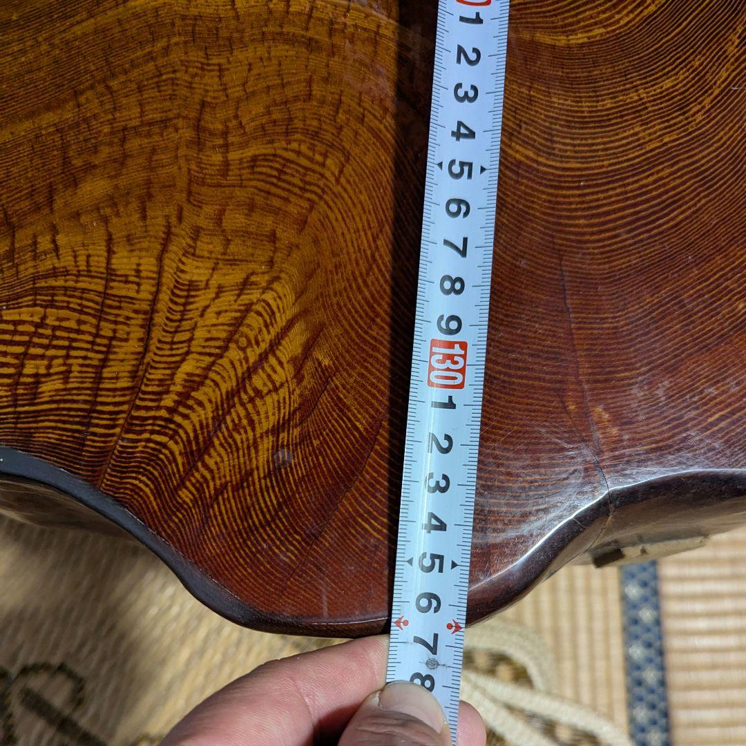 高級切株座卓 自然形状 和室 貴重 骨董 アンティーク 古民家 (引き取り限定)