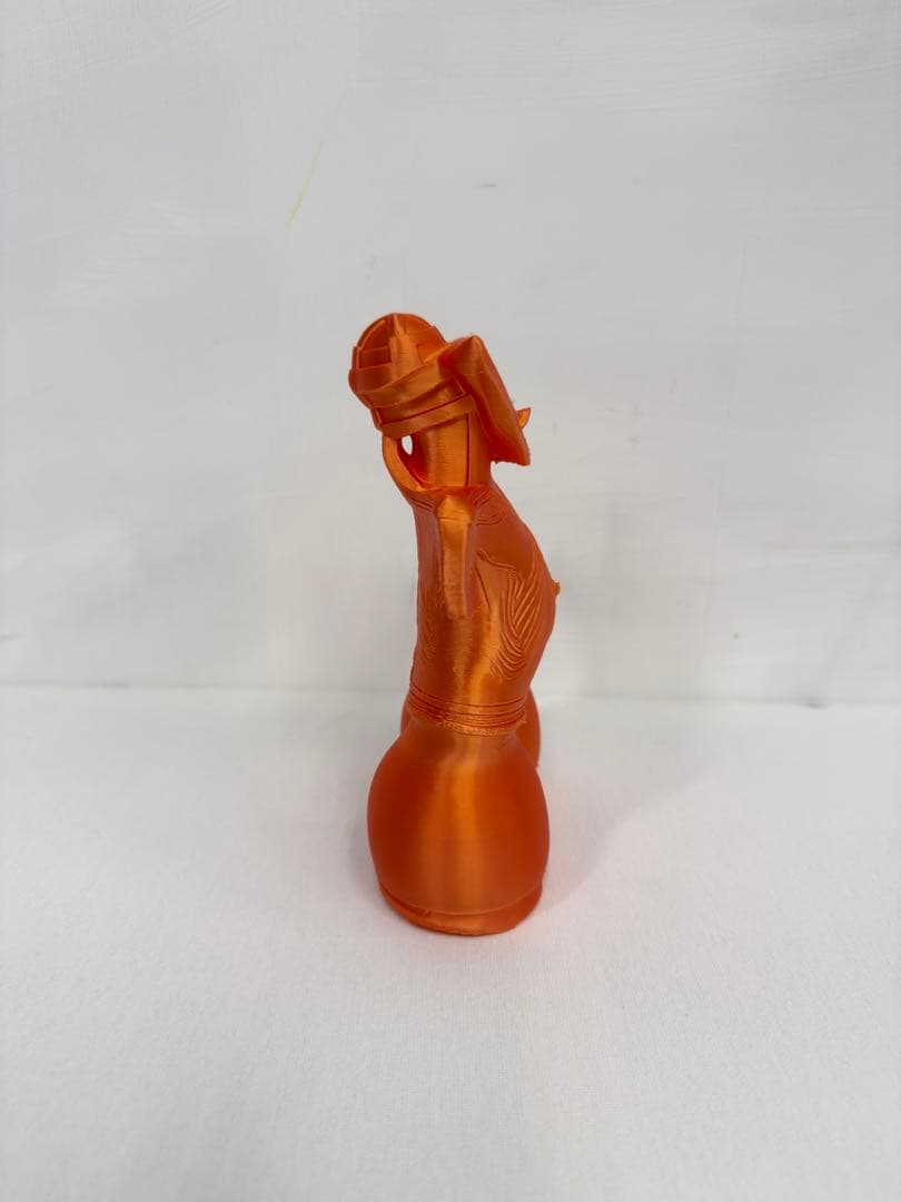 オレンジ色の国宝縄文土偶のレプリカ、3体セット、