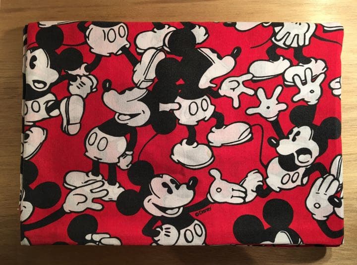 稀少！60s〜 Disney ミッキー 総柄 ヴィンテージシーツ 大判 USA