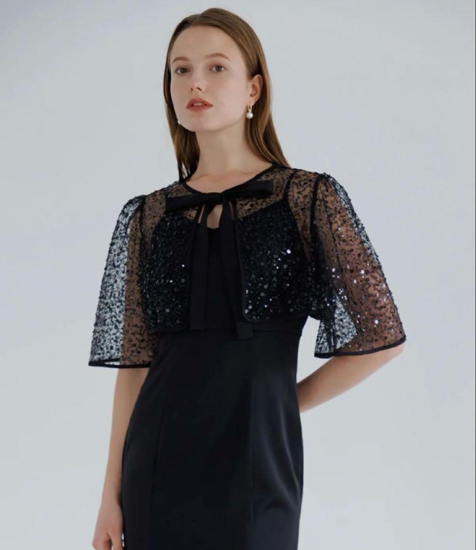 LEJA エレガント ブラック パーティードレス