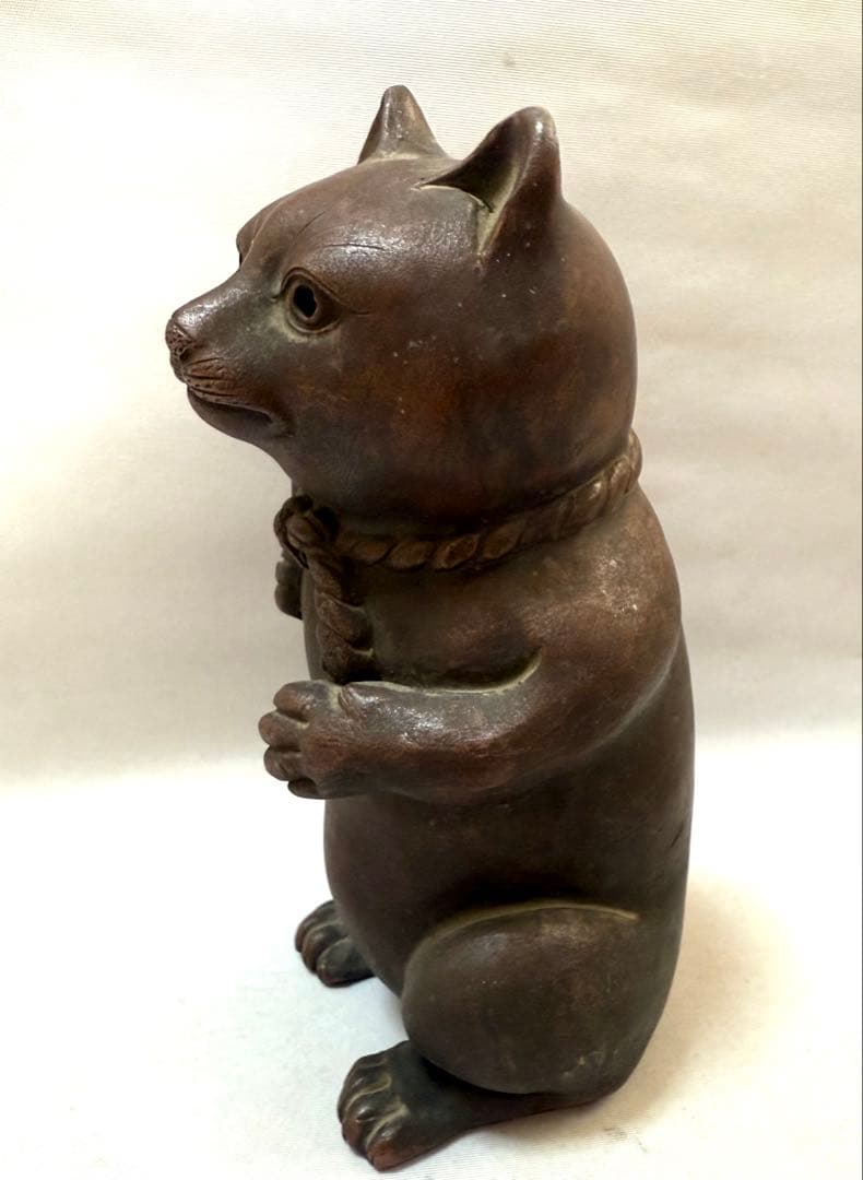 古備前焼　招き猫