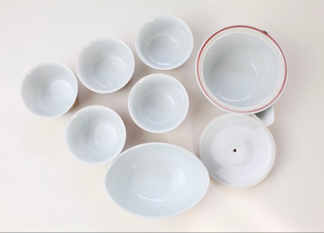 三浦 竹泉 煎茶道具 煎茶器揃 茶道具 宝瓶 湯冷 盃 五客 煎茶碗 茶碗