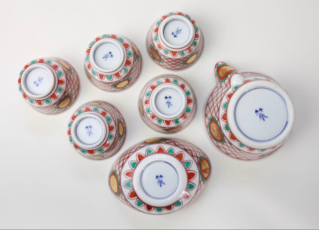 三浦 竹泉 煎茶道具 煎茶器揃 茶道具 宝瓶 湯冷 盃 五客 煎茶碗 茶碗