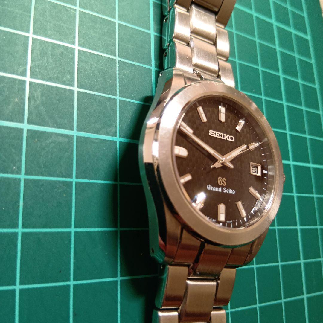 SEIKO Grand Seiko ブラック 腕時計(裏蓋確認)