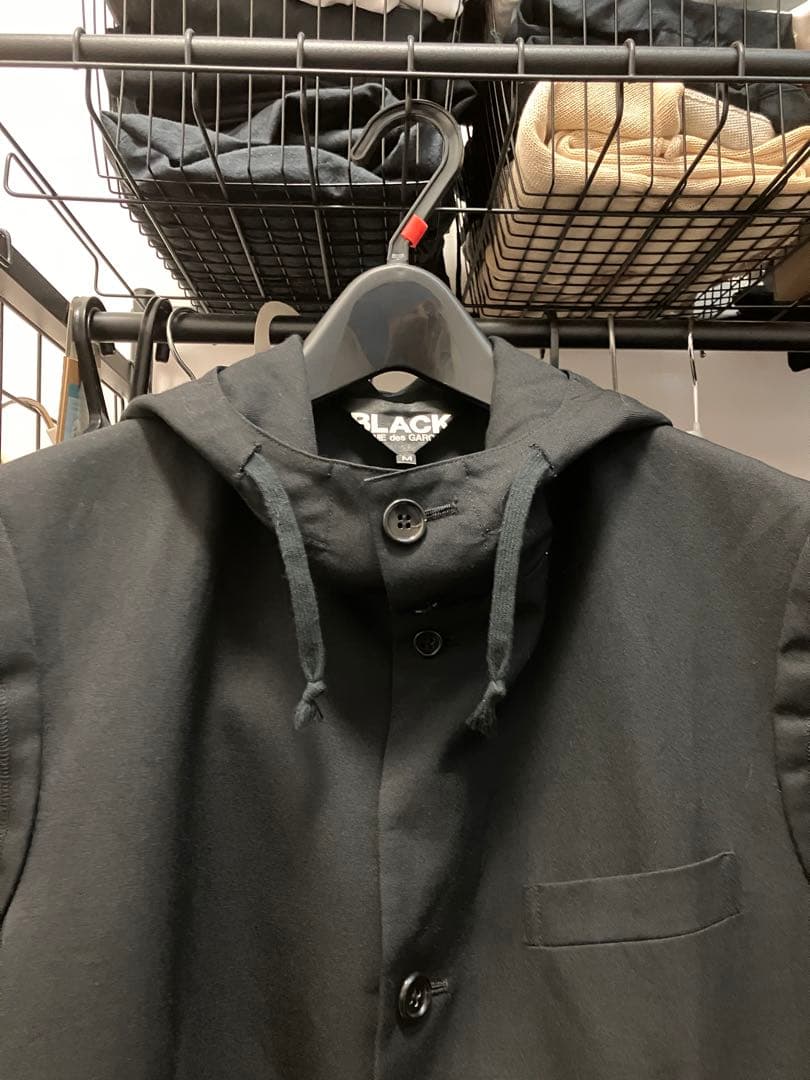 最終価格 BLACK comme des garçon ハイネックフードベスト