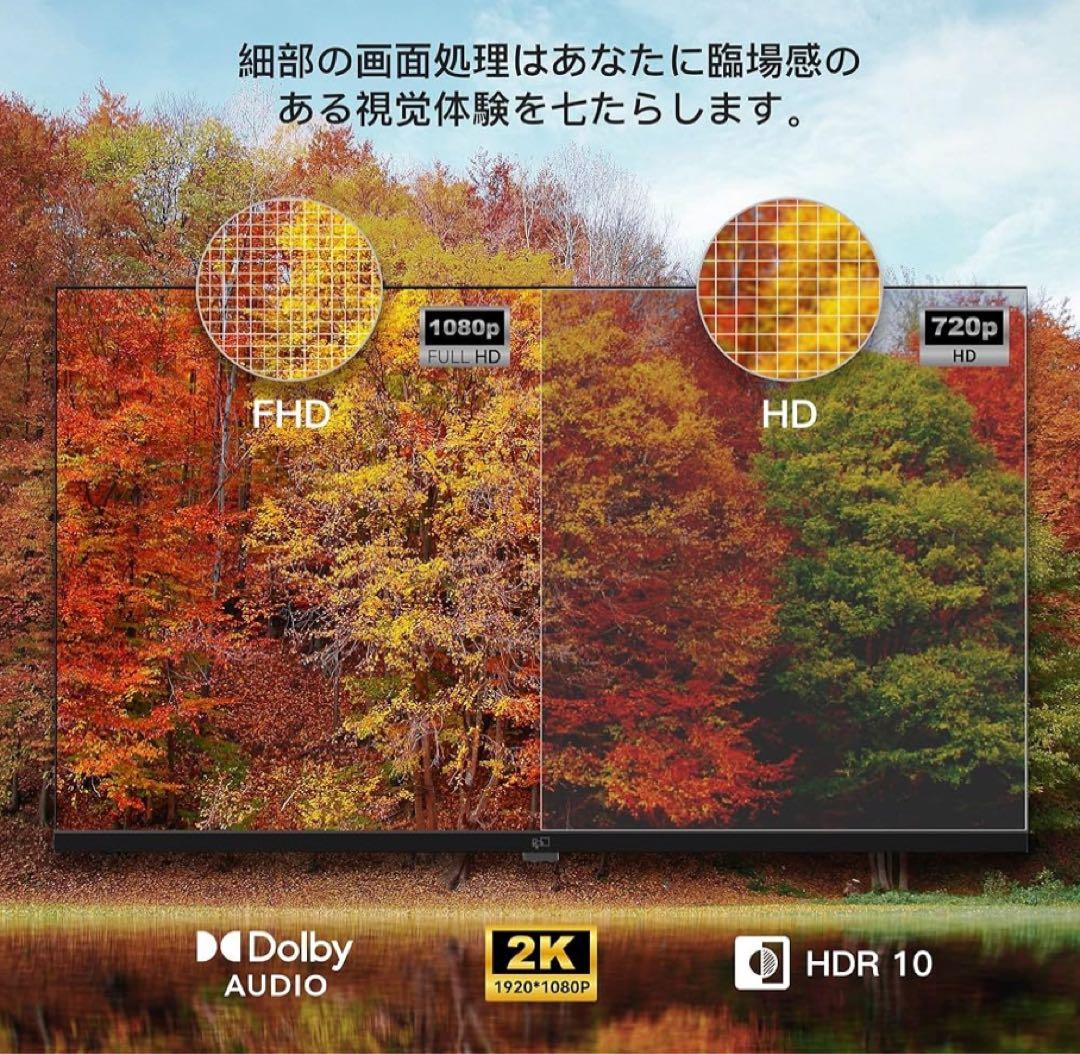 新品未使用 2025年製 FPD チューナーレス テレビ 43インチ VESA