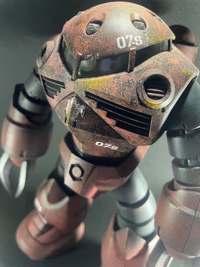 バンダイMG 1/100シャア専用ズゴックMSM-07Sエイジング全塗装完成品