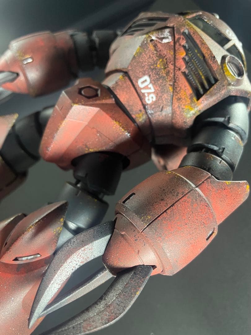 バンダイMG 1/100シャア専用ズゴックMSM-07Sエイジング全塗装完成品