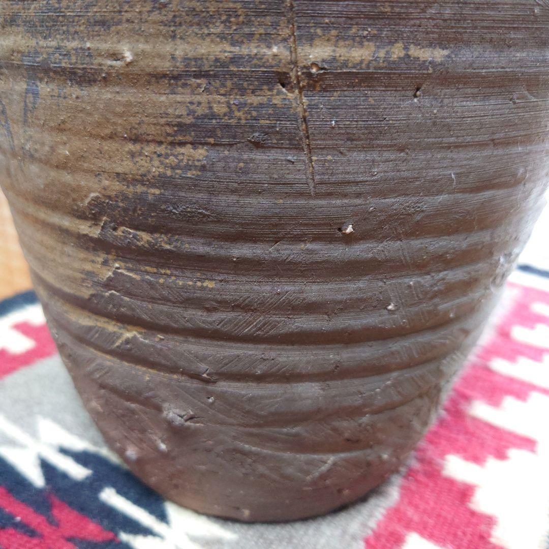 もっちゃん 古備前 壺 三耳壺 27cm 骨董