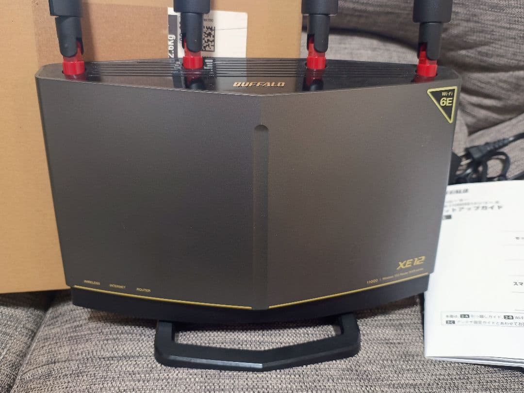 BUFFALO無線LANルーター WXR-11000XE12/N WiFi 6E