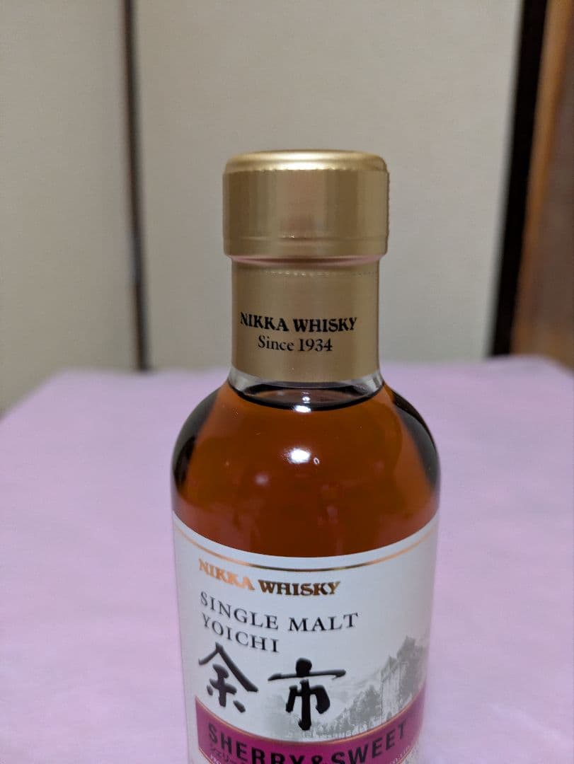 古酒 ニッカシングルモルト余市旧ラベル、 シェリー&スイート 180ml