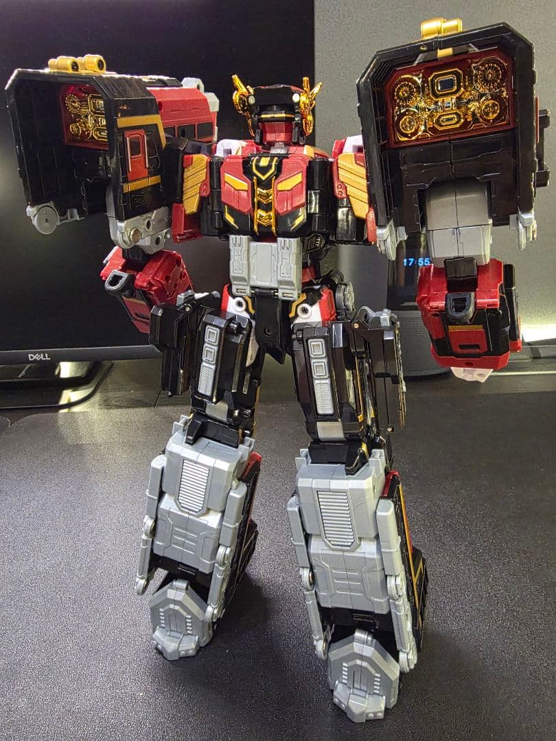 メタルカードボット　ブラストレイン　超合金　　バンダイ　韓国トイ　 変形ロボ