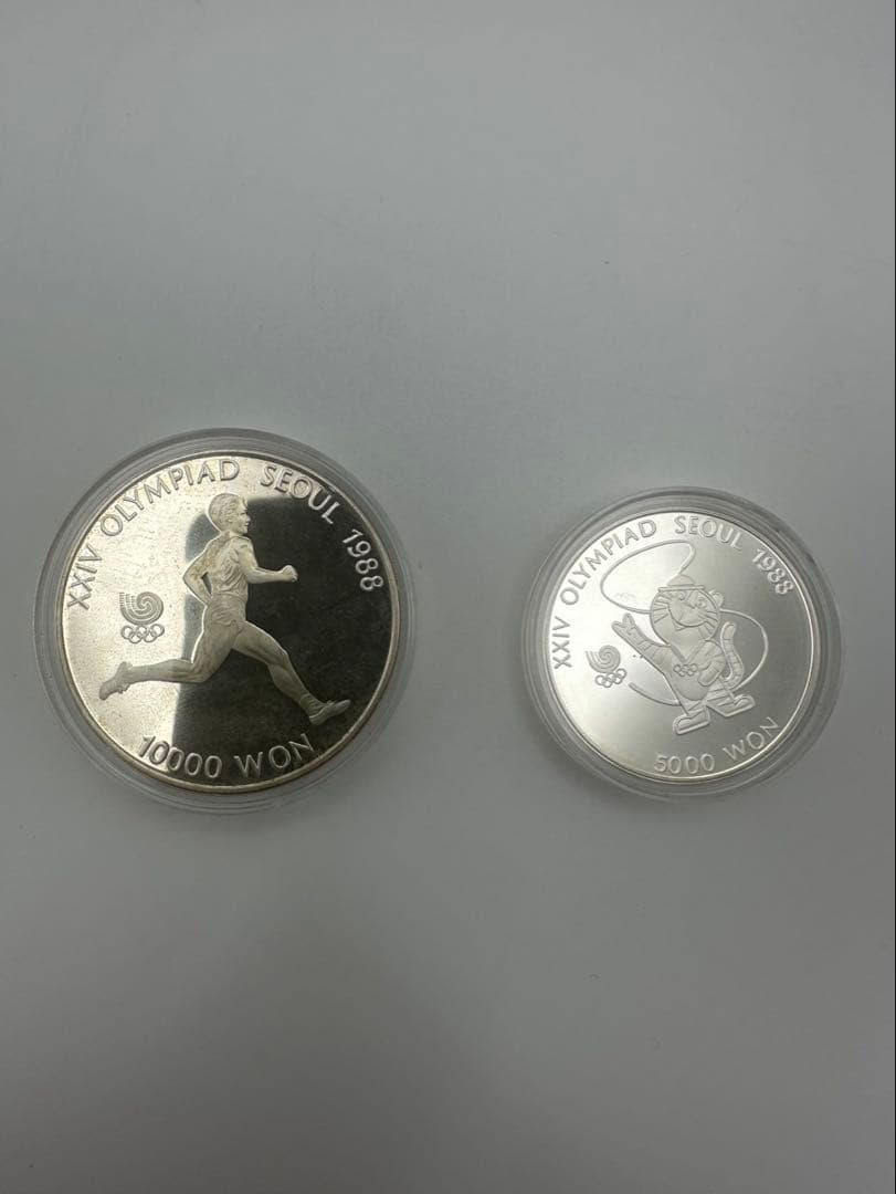 1988年 ソウルオリンピック 記念硬貨 銀貨 10000ウォン 5000ウォン