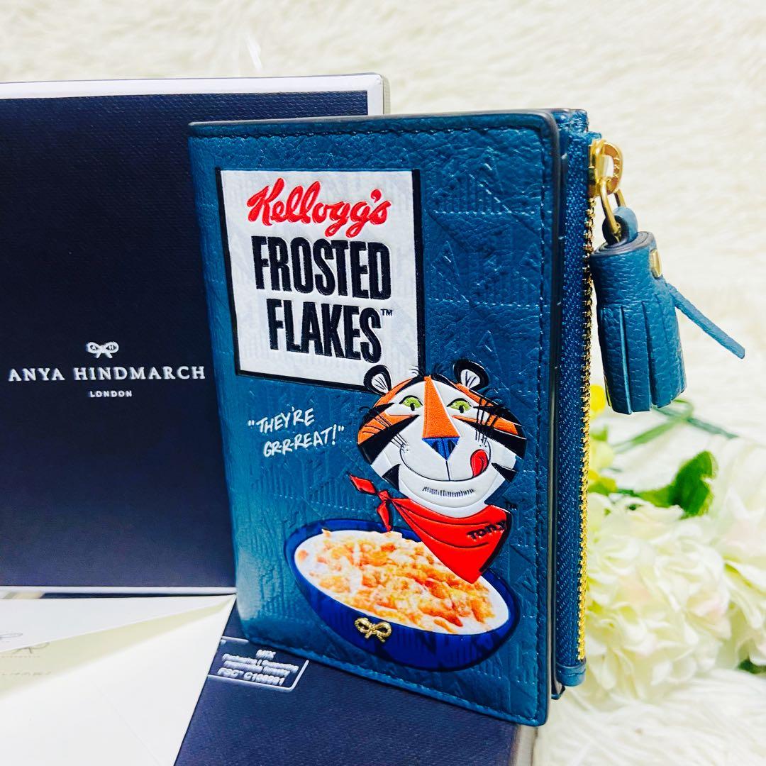 本革✨ANYA HINDMARCH✨アニヤハインドマーチ✨財布✨ケロッグ✨コラボ