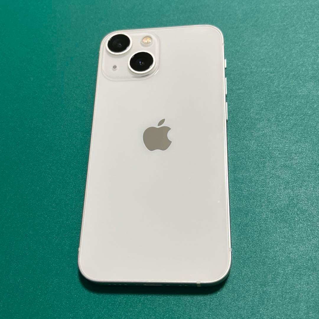 【中古】iPhone 13 mini ホワイト 128 バテリ100% 5