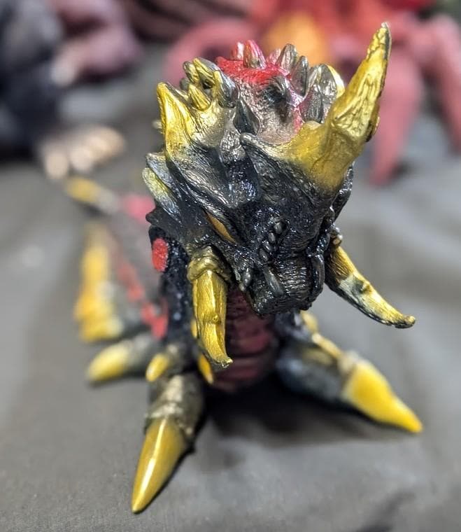 平成ゴジラ・デストロイア集合体・バトラ幼虫（バンダイ）ソフビ３体セット＋３