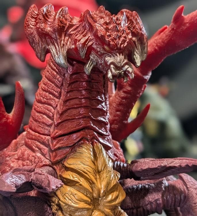 平成ゴジラ・デストロイア集合体・バトラ幼虫（バンダイ）ソフビ３体セット＋３