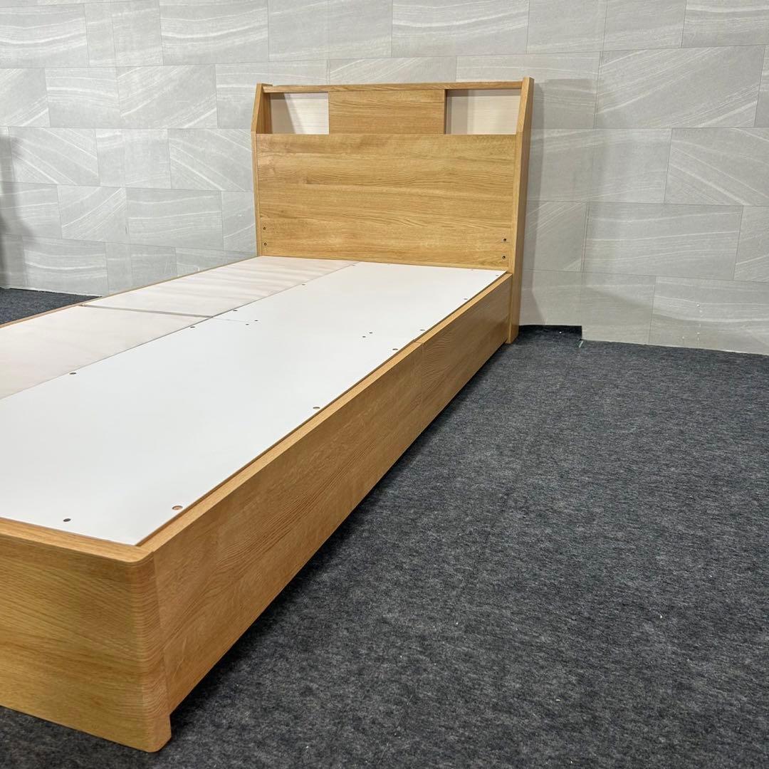 ニトリ ベッドフレーム シングル アザン浅型 コンセント付き 家具 d4490