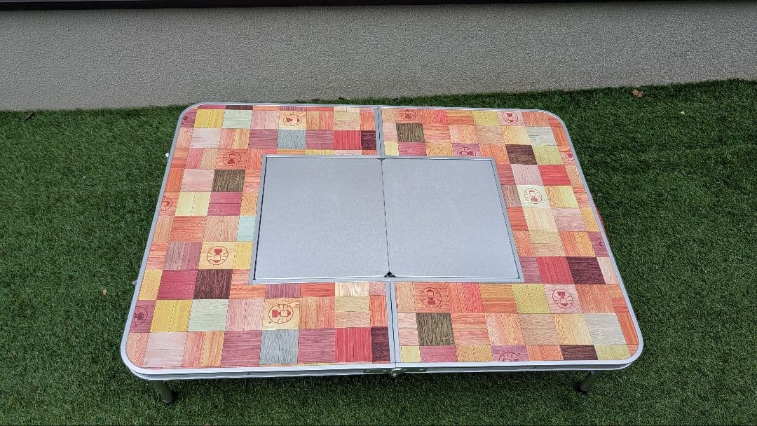 廃番　コールマン テーブル ナチュラルモザイクBBQ 110プラス