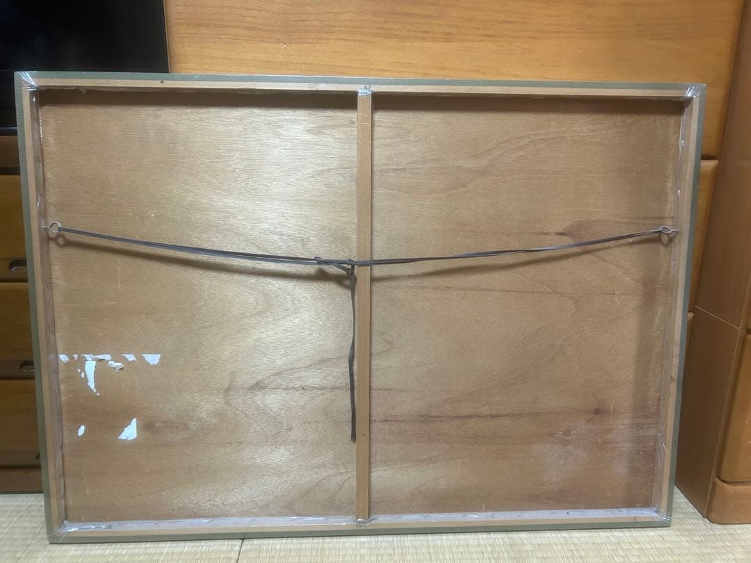 おばあちゃんと孫の絵