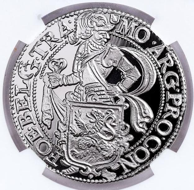 2017年 オランダ ライオンダラー 1オンス銀メダル PF70 特別ラベル