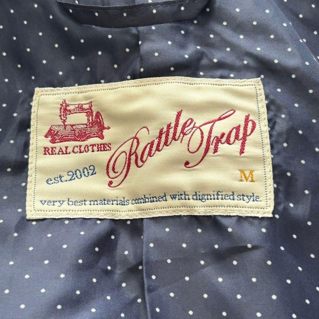 【美品】メンズビギ　ラトルトラップ　本革　シングルライダース　山羊革　黒　M