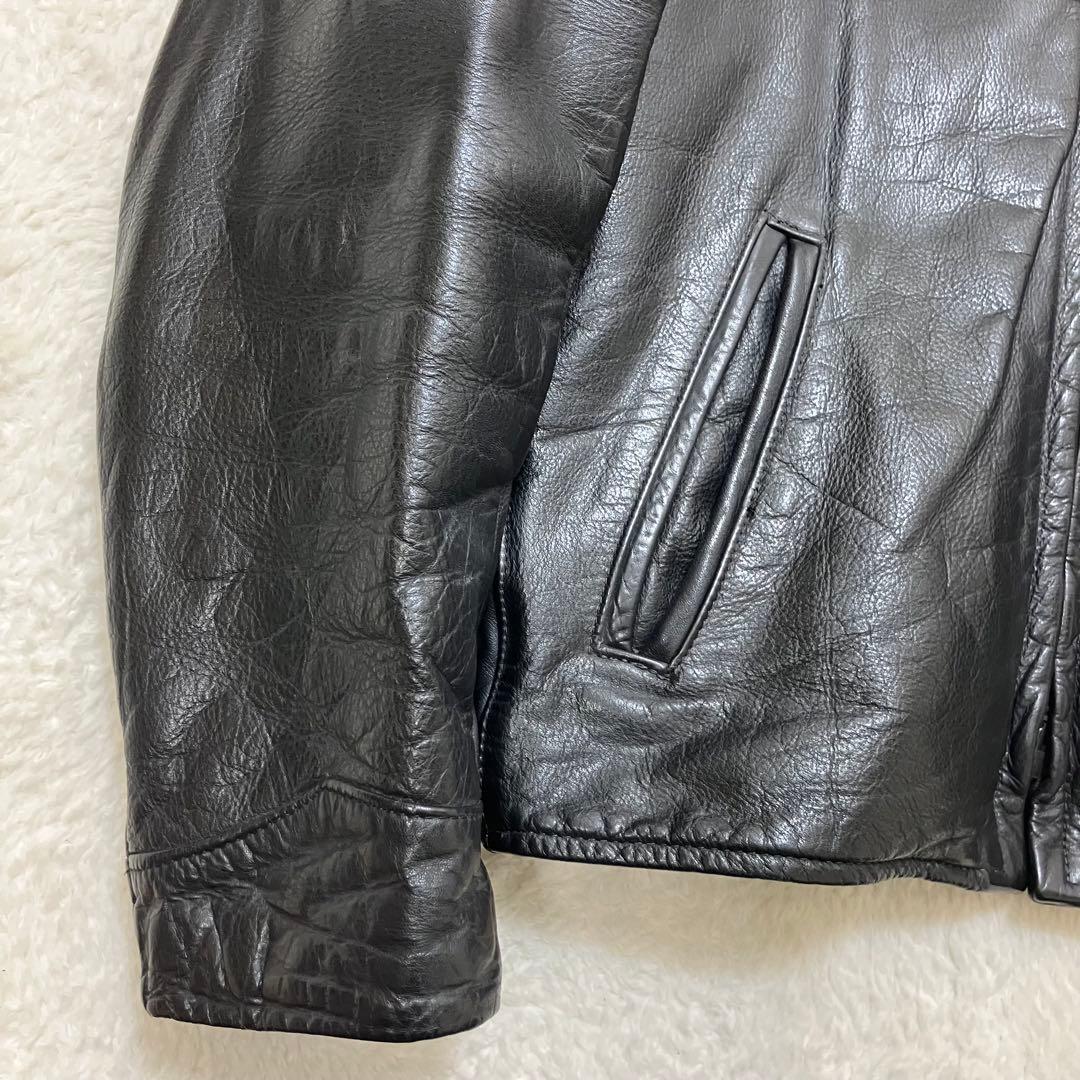 ハーレーダビッドソン 裏地キルティング 本革 レザージャケット ライダース 38