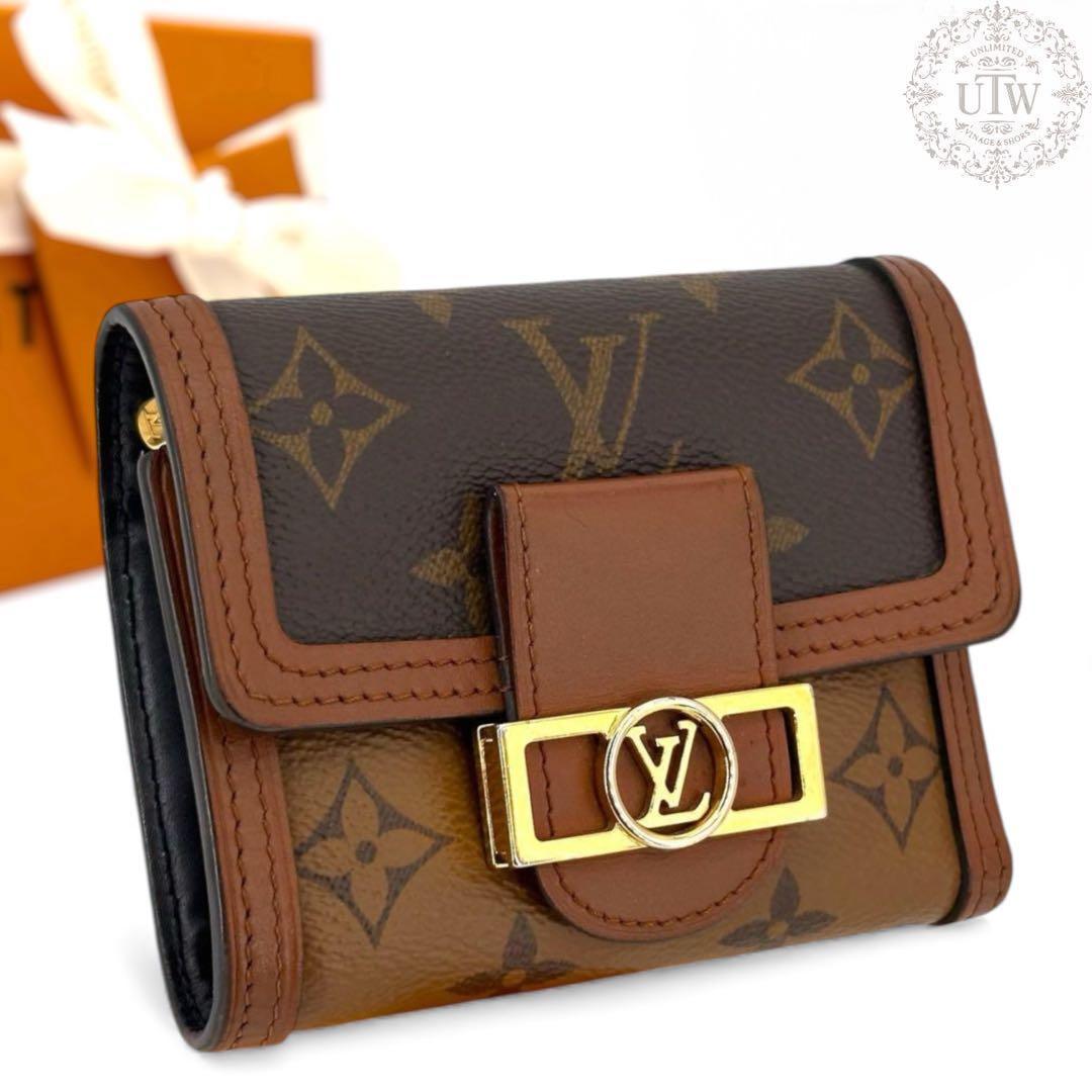 極美品　ルイヴィトン　ポルトフォイユ　ドーフィーヌ　モノグラム　リバース　財布