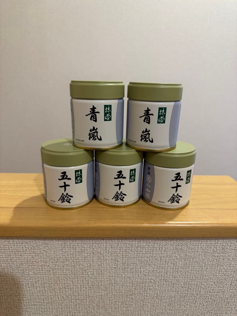 丸久小山園　抹茶　五十鈴40g 3缶/青嵐40g 2缶