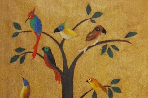 小杉小二郎、【聖書物語　聖なる鳥達】、希少な額装用画集より